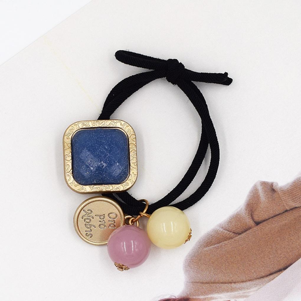 3-piece set of chic coin drop hair ties