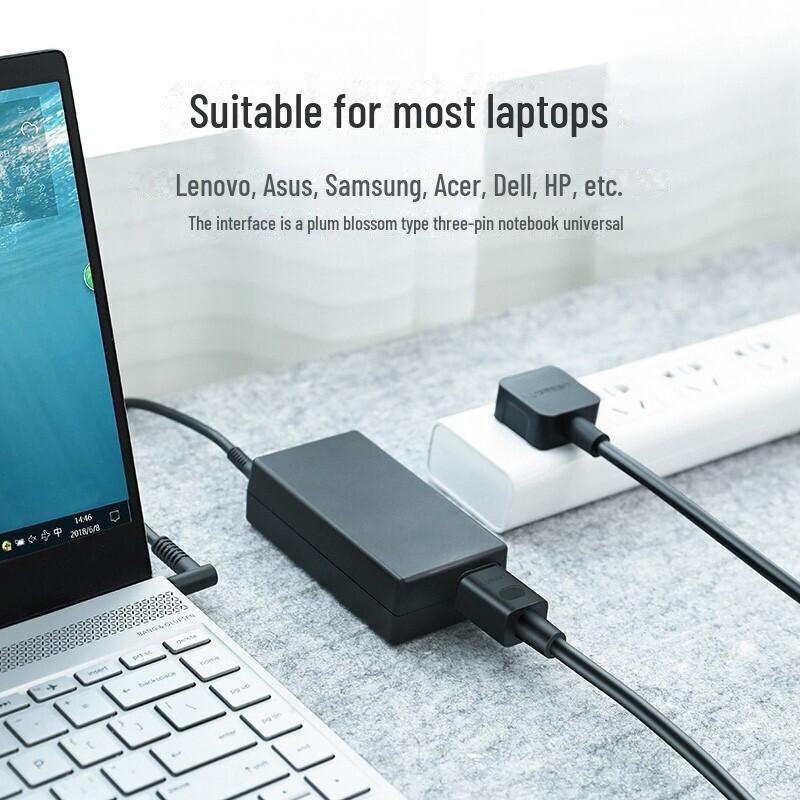 Kabel nabíječky notebooku Greenlink s 3 otvory pro počítače Lenovo, Asus, Dell