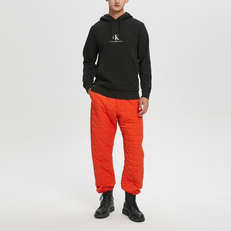 Calvin Klein Couples Series Cotton Printed Hoodie Unisex Hoodies Black J318475-BEH
