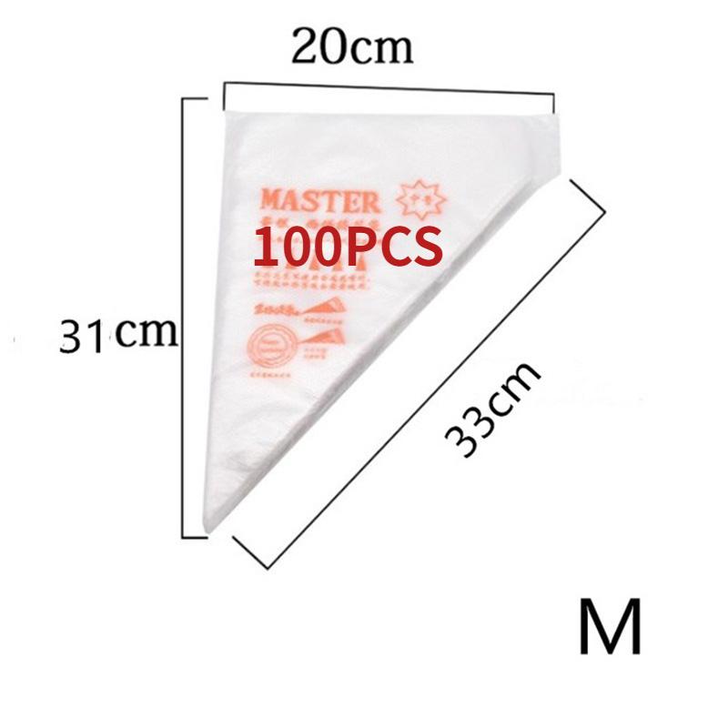 Disposable Pastry Bag Cake Cream Decoration Silk Flower Tool Kitchen Icing Food Preparation Bags Cup Cake Piping Tool for Baking