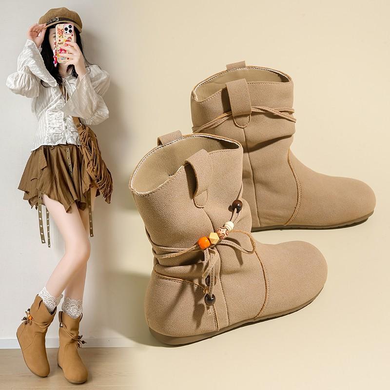 

Fashion Fashion Boots Women s 2025 New Versatile Spring and Autumn Versatile Fashion Booties Retro Casual Shoes Platform 40