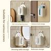 Cartoon Wall Mount Toilet Paper Holder No Drill Storage Box Multi Function Bathroom Tissue Dispenser Home Organizer