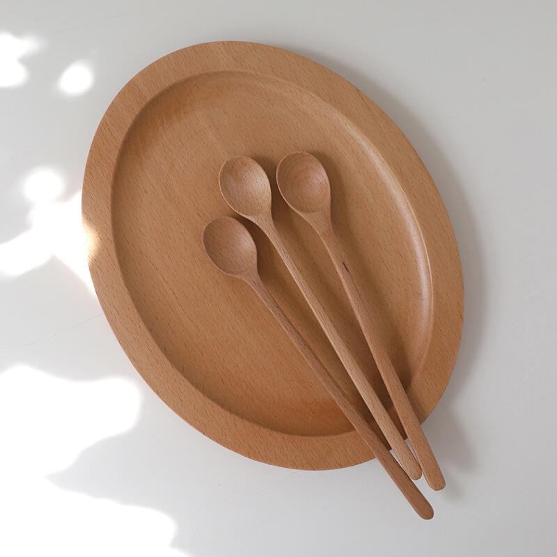 Wooden long teaspoon