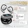 Over The Ear Bluetooth AI Headphones Language Translation Translation Earbuds Real Time 150 Language AI Translator Earbuds Bone Conduction Headphones