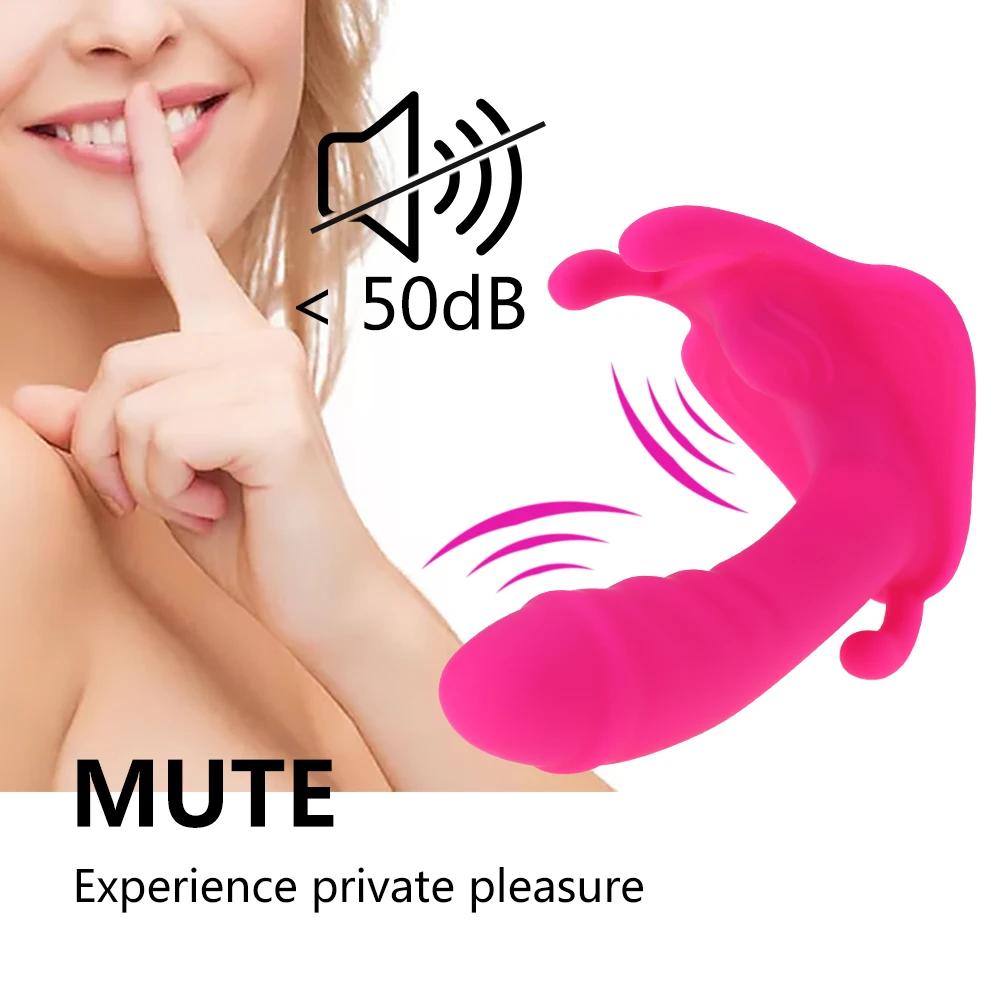 Wireless Remote Control Wear Dildo Butterfly Vibrator Sex Toys for Couple Orgasm Masturbator Panties Dildo Vibrators for Women