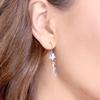 Barbie Original design mermaid earrings, elegant and high-end original, ins style love exquisite #lucky S925 silver earrings for women ZJYES-YS-227