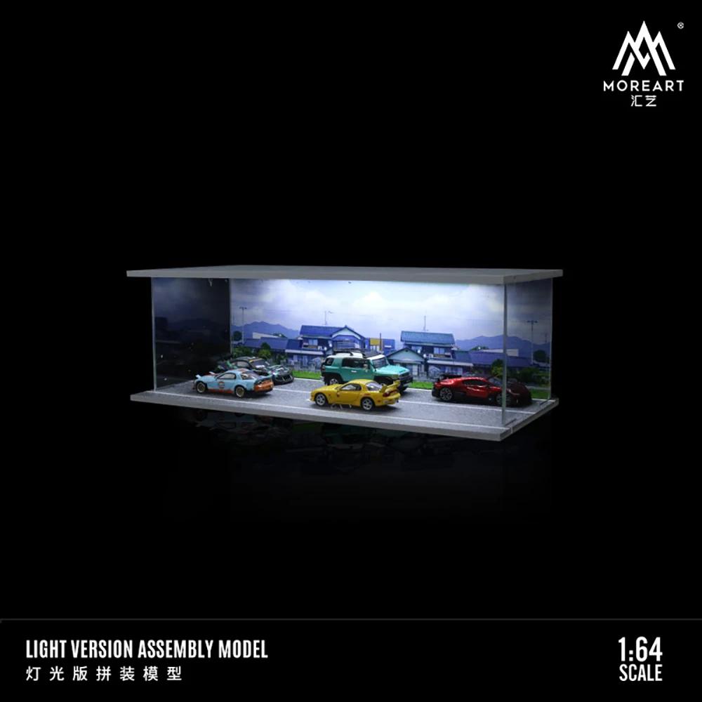 

Moreart 1/64 City Street-themed Light Board Assembly Scene Model Collection Ornament Diecast Alloy Model Car Toy
