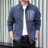 Herbst und Winter Fleece Stehkragenpullover Herren Outdoor Cardigan Jacke Teddy Fleece Warme Fleecejacke Herren