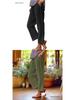 2026 Women's Loose Cotton Linen Elastic Waist Casual Pants with Pockets