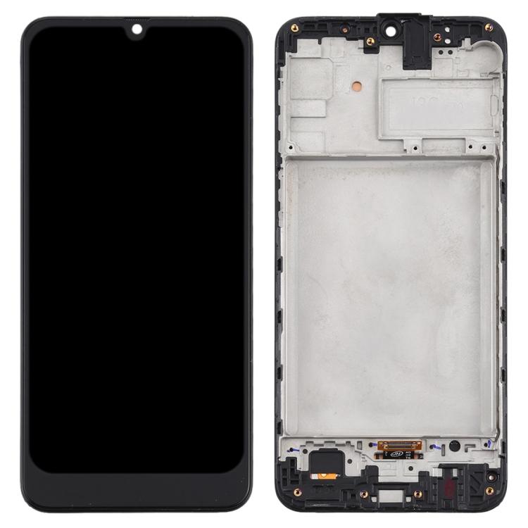 TFT LCD Screen for Samsung Galaxy M21 / SM-M215 Digitizer Full Assembly with Frame (Black)