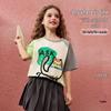 ASK JUNIOR Girls' Color-Block Breathable Short Sleeve T-Shirt