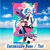 Beach Towel Custom Name Text, Quick Dry Large Towel For Beach HomeArcane