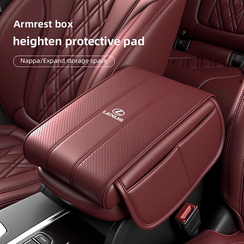 Lexus Car Leather Armrest Box Pad Memory Foam Armrest Mat For Lexus F SPORT ES RX NX LS UX LM LX GX LC RZ IS CT GS RC HS SC LXB PA3