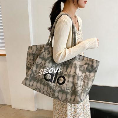 Seoul Limited Seoul Canvas Bag Women'S Shoulder Handbag Women'S Large Capacity Commuter Yoga Fitness Tote