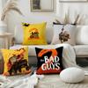 The BBad Guys Anime Pillow Case Pillow Case Plush Fabric Soft Double Sided Print Home Sofa High Quality Cushion