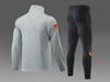 Parent-Child Spring & Autumn Jersey Sport Set: Long-Sleeve Half-Zip Training Suits for Men & Women