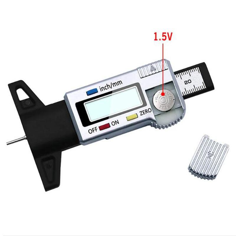 Digital Car Tyre Tire Tread Depth Gauge Meter Measurer Tool Caliper Thickness Gauges Tread Brake Pad Shoe Tire Monitoring System