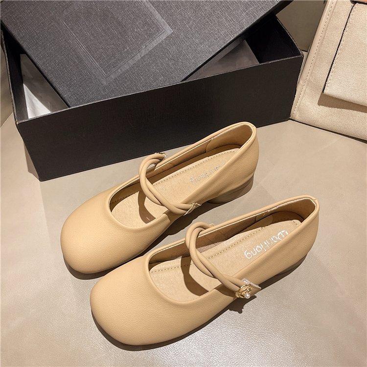 

[youshilai] French Mary Jane shoes for women 2025 new temperament versatile soft sole retro grandma shoes for women 35