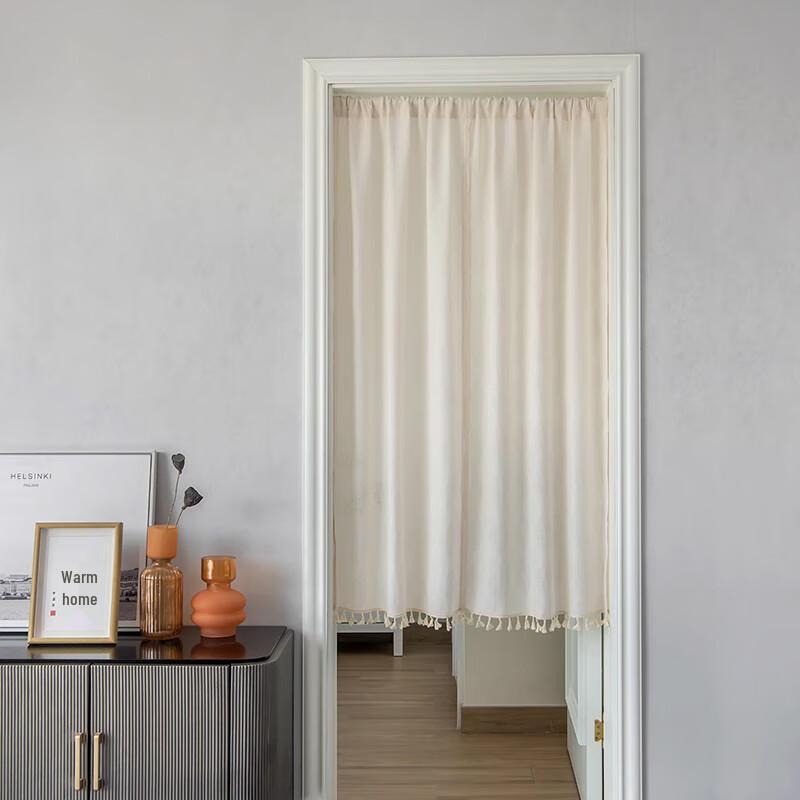 Yuzhiyun Double-Sided Cotton Linen Punch-Free Curtain