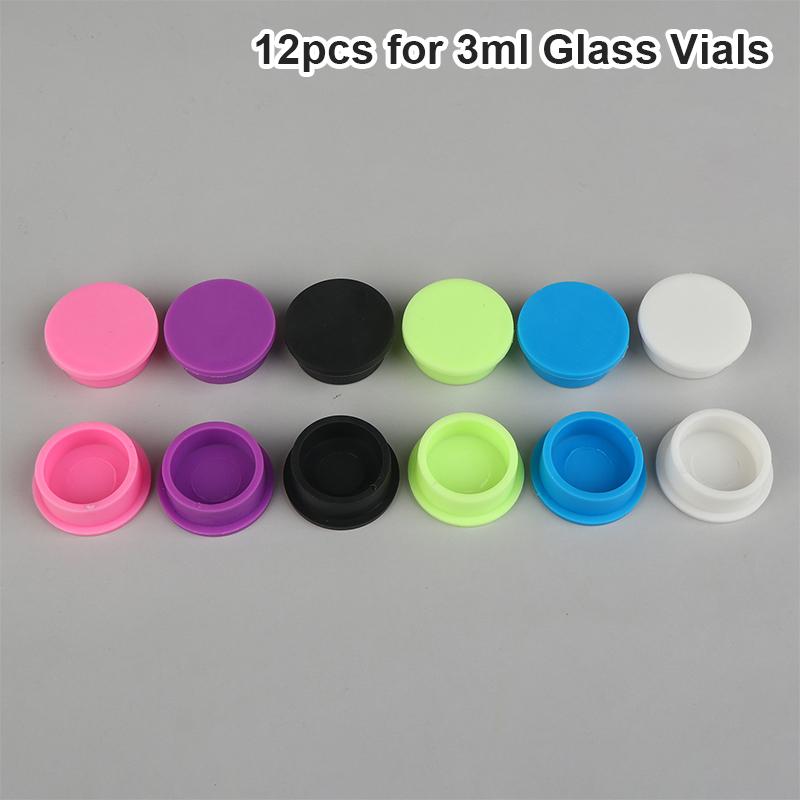 

12Pcs Removable Caps For 3Ml/5Ml Insulin Bottles Glass Vials Leakproof Dustproof Lids For Laboratory Scientific Sample Storage 3ml