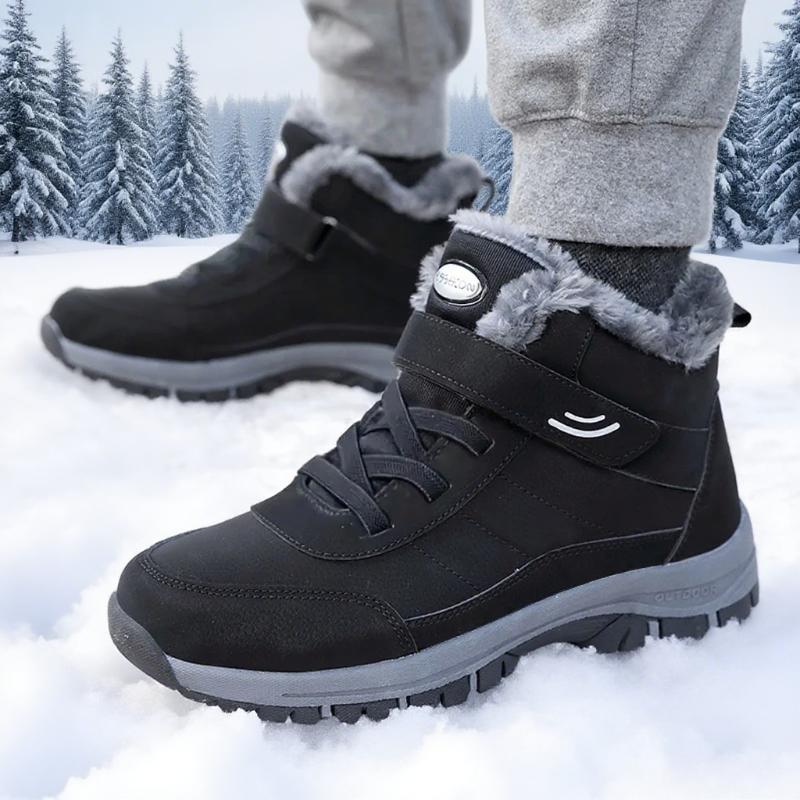Snow Boots for Women Casual Winter Shoes Fashion Platform Non-slip Warm Fur Ankle Boots Plush 2025 New Outdoor Warm Hiking Boots
