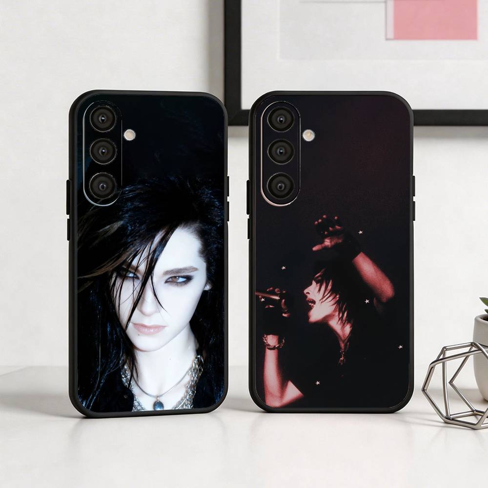 T-Tom B-Bill Kaulitz Singer Phone Case For Samsung A73,72,71,53,52,51,22,91,80, Soft Black Cover