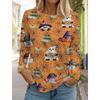 Fashion Women's T Shirt Tee 3D Print Floral Graphic Casual Holiday Fashion Long Sleeve T-shirt O-Neck Yellow Sweatshirt Pullover