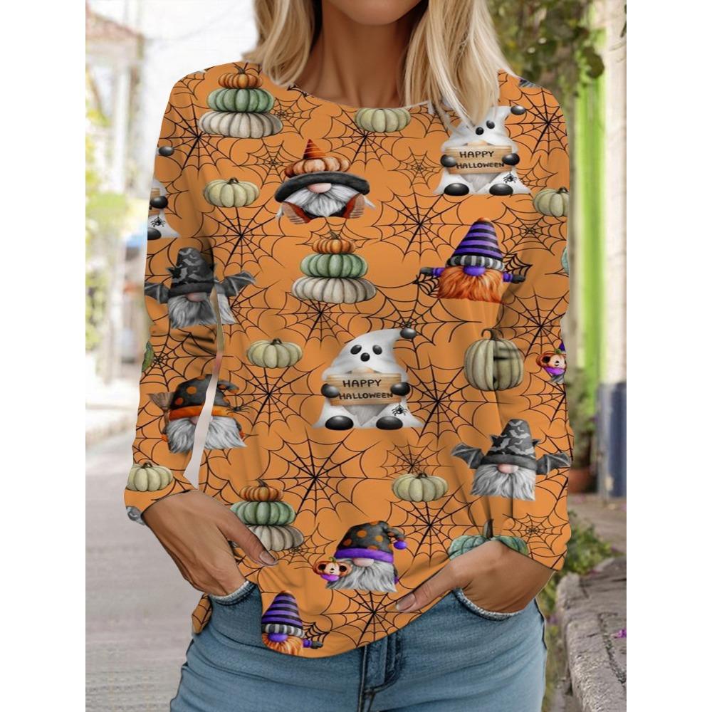 Fashion Women's T Shirt Tee 3D Print Floral Graphic Casual Holiday Fashion Long Sleeve T-shirt O-Neck Yellow Sweatshirt Pullover