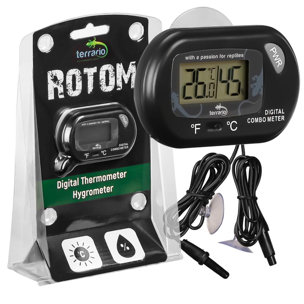 Terrario Rotom Digital Thermometer Hygrometer - thermometer and hygrometer