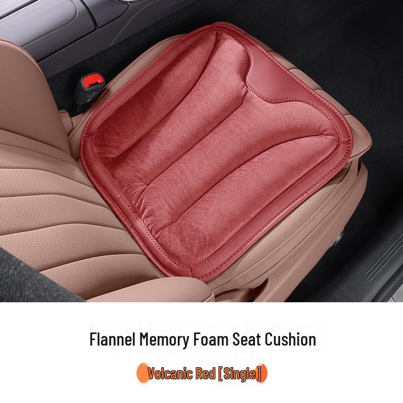 Car Seat Neck and Lumbar Support Pillow – Universal Flannel Cushion for All Seasons