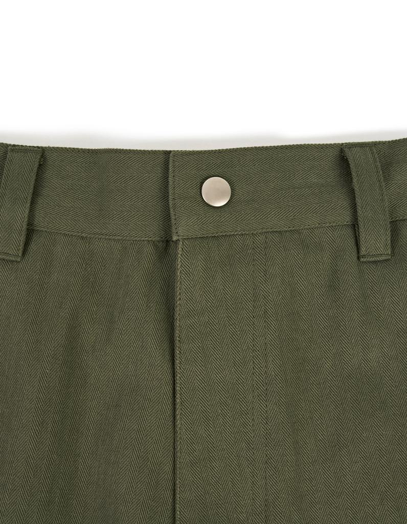 LORES Cotton Cargo Pants - Olive