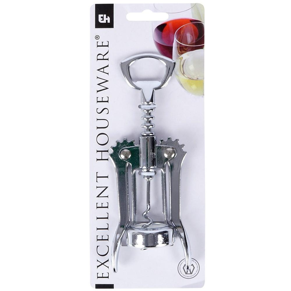 Steel wine corkscrew 17 cm