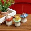 Ceramic Mushroom Outdoor Garden Balcony Flower Pot Lawn Decor Garden Figurines Home Decoration Room Decoration