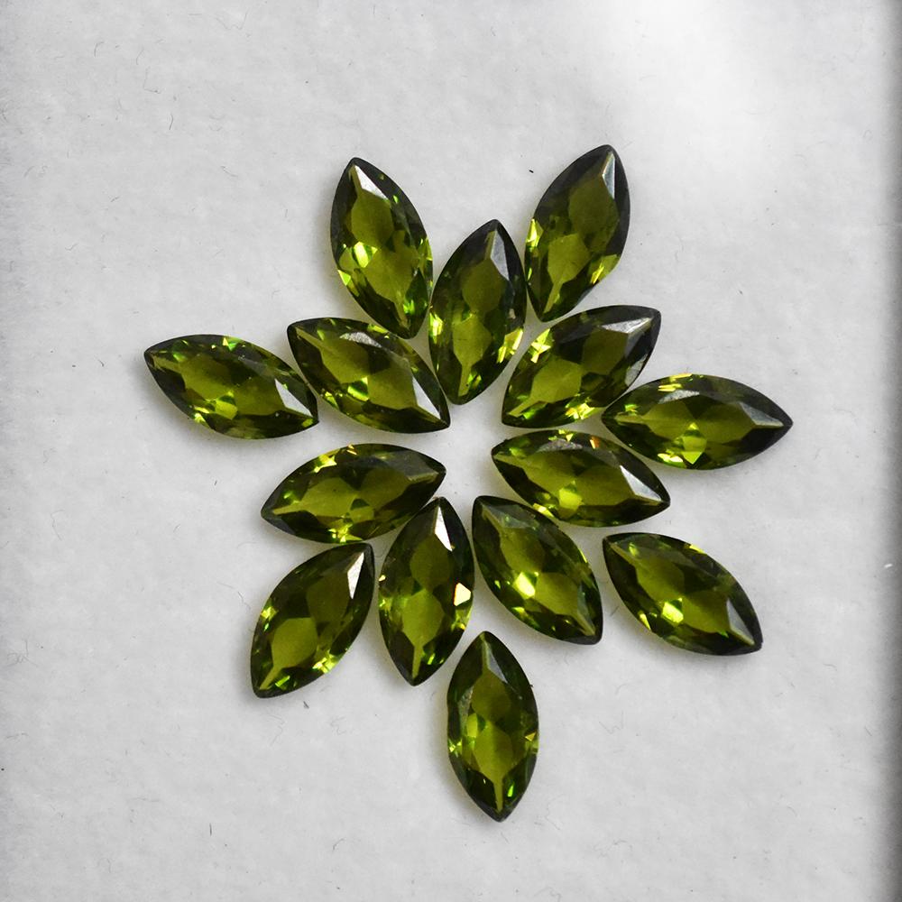 Natural Green Sapphire Loose Gemstone 12 Ct 10x5 Mm Marquise Cut Lot Stone September Birthstone Gift