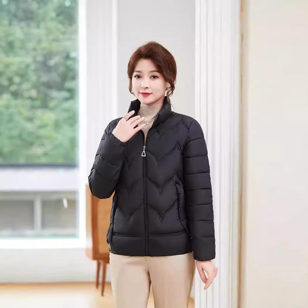 Women's Cotton Coat Parker Winter Jacket  New Short Stand Collar Keep Warm Fashion Outerwear Top