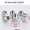 M14x1.5  Open End  Lug Nuts for Tesla  S   Tesla Y  Tesla 3 Wheel  Nuts  Tesla  S/  Tesla Lug  Nuts 21mm Hex,31mm Height