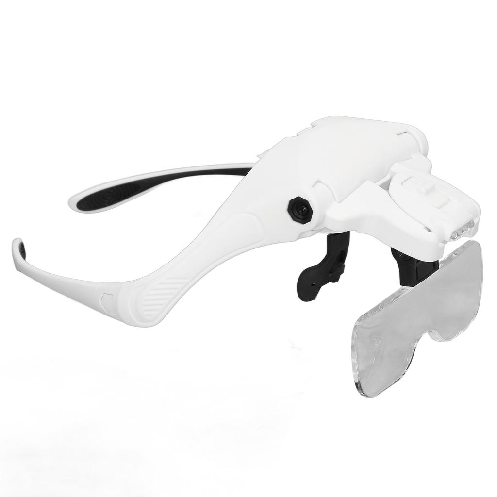 LED Lupe mit abnehmbaren Linsen 1.0X 1.5X 2.0X 2.5X 3.5X Kalt-Warmlichteinstellung Ergono