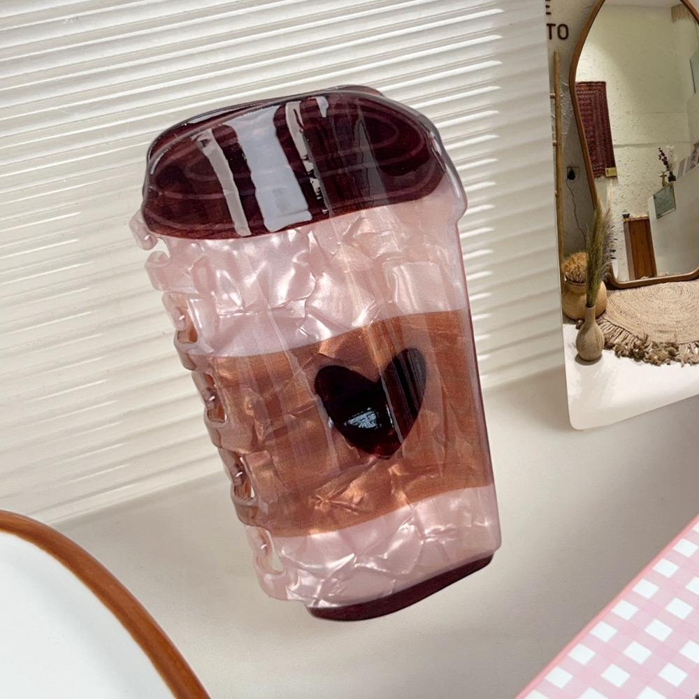 Sweet Croissant Shark Clip Coffee Cup Delicious Food Claw Clip Headdress Creative Crab Clip  Gift