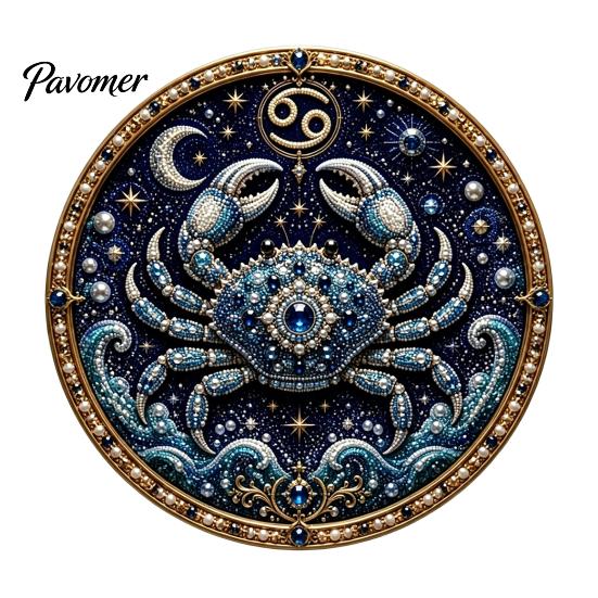 12 Zodiac Signs Faux Pearl Decor Sign Art Kit, DIY Painting Handmade Picture Kit Kits, Round 3D Constellation Wall Craft for Adults, Home Decoration