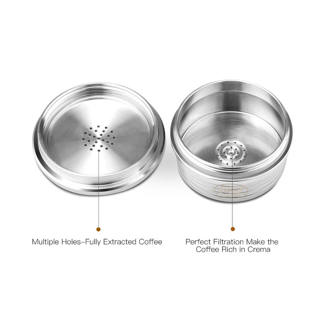 ICOCO Aha U Acero inoxidable recargable Filtro de cápsula de café Dripper  Tamper para DELTA Q/ comprar a buen precio — entrega gratuita, reseñas  reales con fotos — Joom