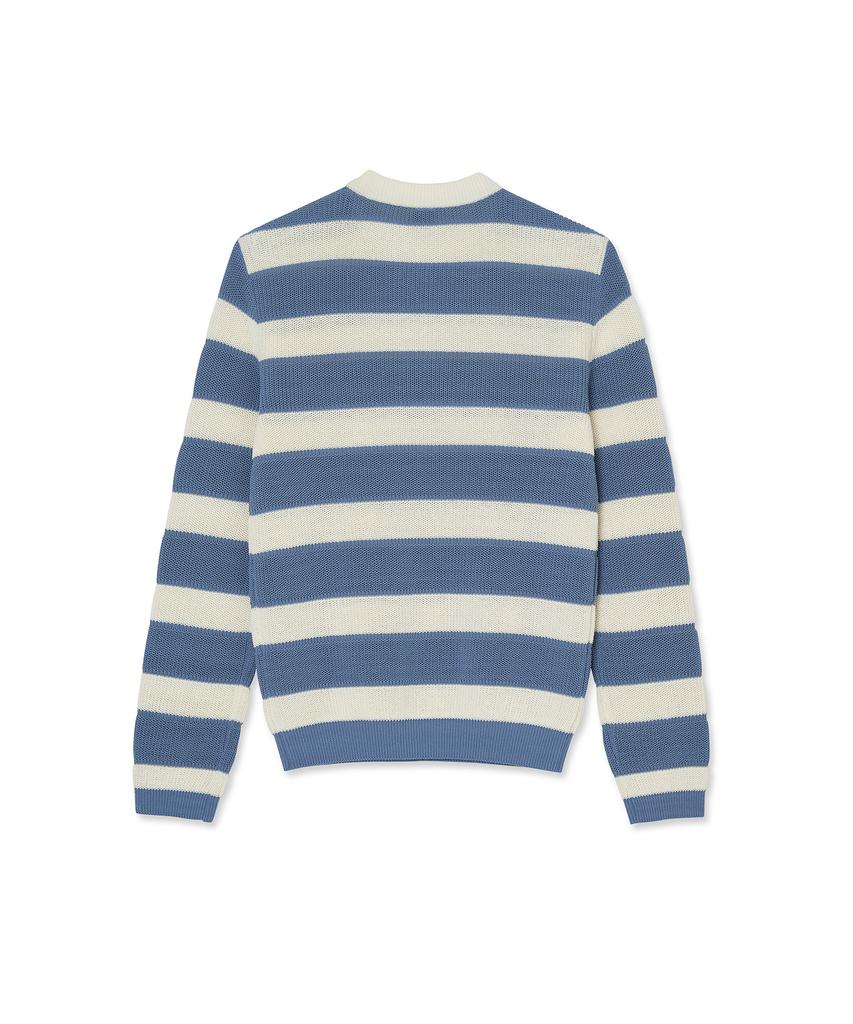 IOLO Striped Crew Neck_Blue