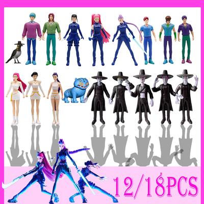 5-18/set of K-Pop's Demons Huntr Figure Toys Derpys Tiger Rumi Mira Zoey Sussy Doll Ornaments for Fans' Birthdays Christmas Gift