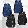 Ergonomic Oxford Backpack Large Capacity School Bag for Teen Boys Durable Bookbag Color Blocking Design