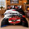 Al Ahly Pattern Bedding 3Pcs Set Bed Sheet And Pillowcases For Indoor Bedroom