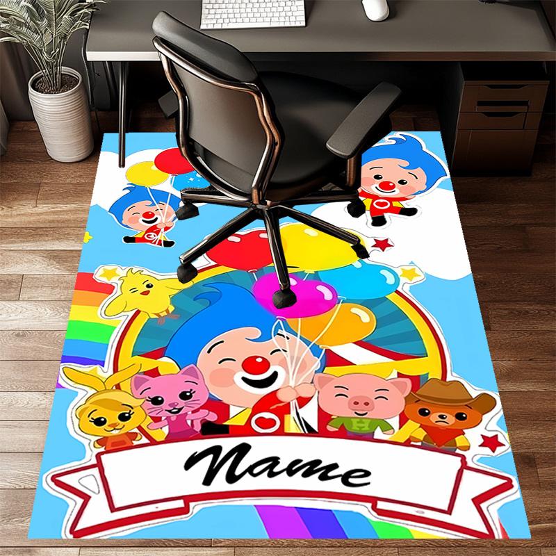 Custom Flim Flim Mat Personalized Name, Polyester Washable Indoor Entryway Rug, Gift for Christmas, Easter, Thanksgiving Day
