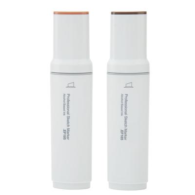 2pcs Jumbo Markers Professional Quick Drying Even Ink Absorption Alcoholic Large Wide Tip Markers