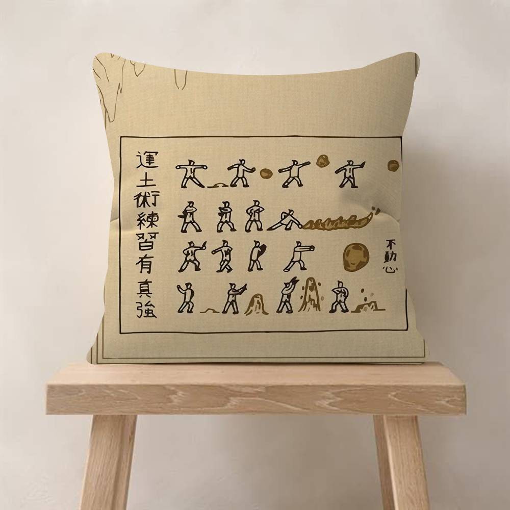 AvatarDe Legende van Aang Gezocht Retro Kussen Cadeau Huis Kantoor Decoratie Slaapkamer Bank Auto Kussenhoes Hoes x
