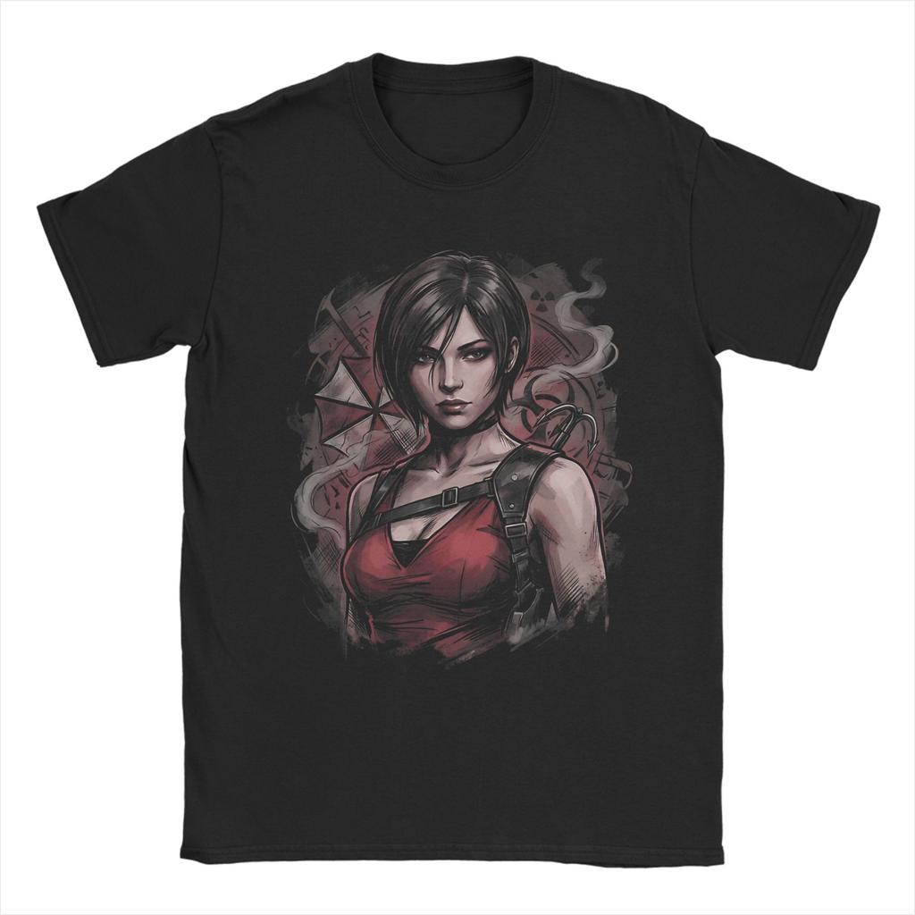 Novelty Ada Wong TShirt Unisex Crewneck Short Sleeve Clothing Cotton Summer Top Tee