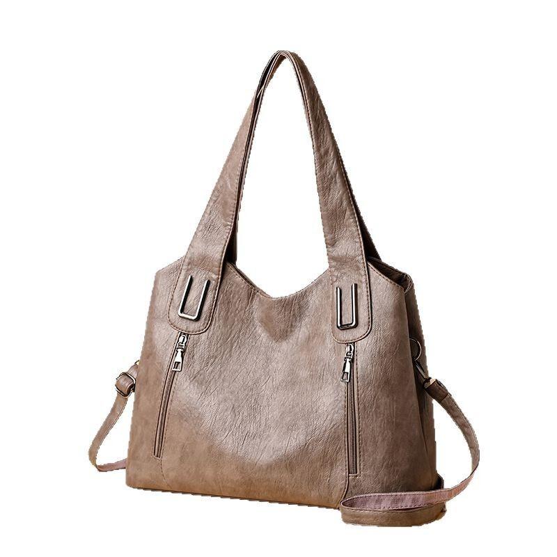 Large Capacity Tote Shoulder Crossbody Bag Women 2026 Fashi Versatile Casual Top Handle Handbag