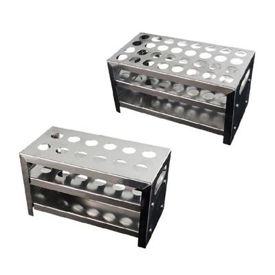 Multipurpose Lab Test Tube Holder Aluminum Alloy Test Tube Storage Rack For Science Educational And Laboratory Research